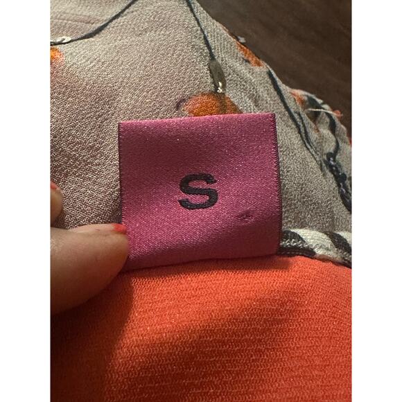 Save the Queen Dress Womens Small Floral Striped Sleeveless Mini Shift Pink Y2K - Picture 5 of 8